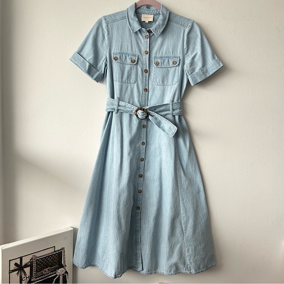 Sezane Other - Sézane Jeannette Dress in Light Denim